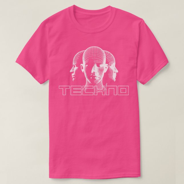 Design av tekniska huvuden t shirt (Design framsida)