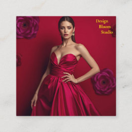 Design Bloom Studio Business Card Fyrkantigt Visitkort