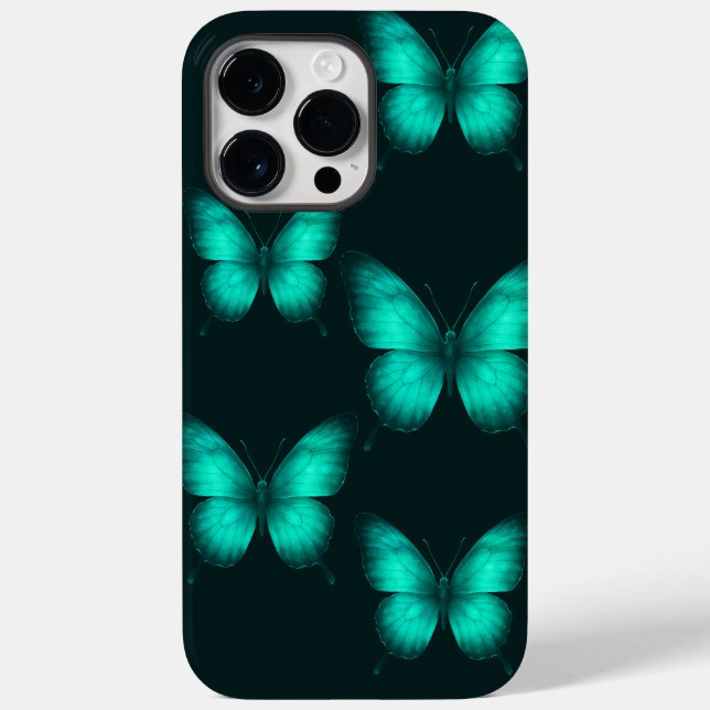DESIGN BORBOLETAS  VERDES Capa para celular (Baksida)