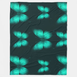 DESIGN BORBOLETAS  VERDES  Cobertor de Lã Fleecefilt