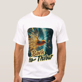 Design Born to Throw oiseau fléchette stylisé T Shirt
