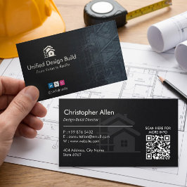 Design-Build Firms Business | Black Sketch Visitkort