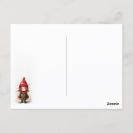 Design Cute Jul Elf Vykort