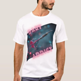 Design DART ADDICT fléchette néon dynamique T Shirt