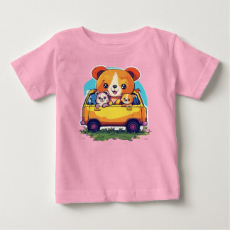 Design de camiseta de animais para crianças. t shirt