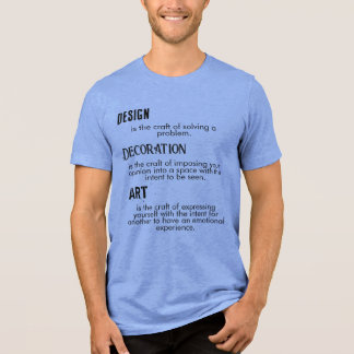 Design, dekoration och konst t shirt