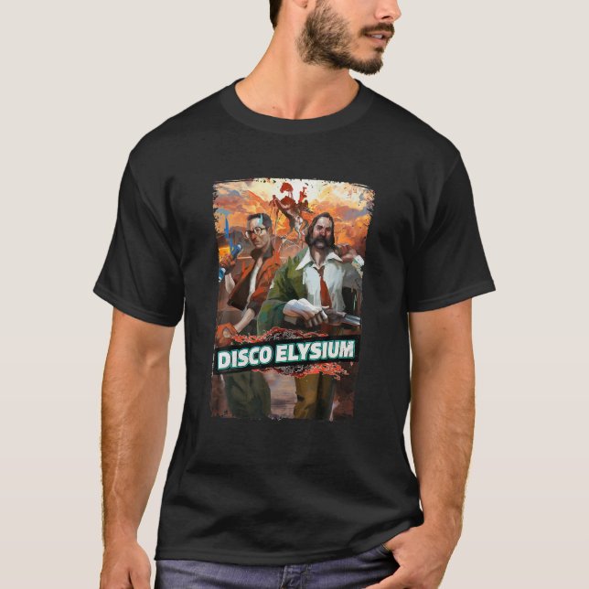 Design Disco spelar upp Videogames Classic Art Ely T Shirt (Framsida)