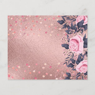 Design EGEN Rosegold Metallisk Event Business Flygblad