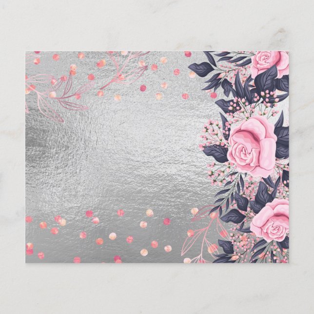 Design EGEN Rosegold Metallisk Event Business Flygblad (Baksidan)