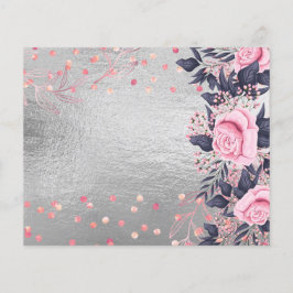 Design EGEN Rosegold Metallisk Event Business Flygblad