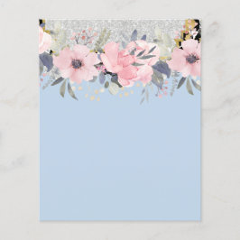 Design Egna Söt Girly Rosa Blommigt Stationery Flygblad