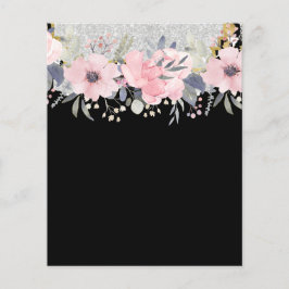 Design Egna Söt Girly Rosa Blommigt Stationery Flygblad