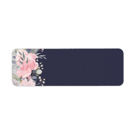 Design Egna Söt Girly Rosa Blommigt Stationery Returadress Etikett