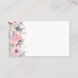 Design Egna Söt Girly Rosa Blommigt Stationery Visitkort