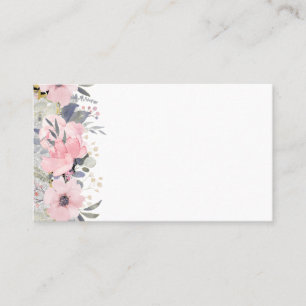 Design Egna Söt Girly Rosa Blommigt Stationery Visitkort