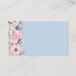 Design Egna Söt Girly Rosa Blommigt Stationery Visitkort