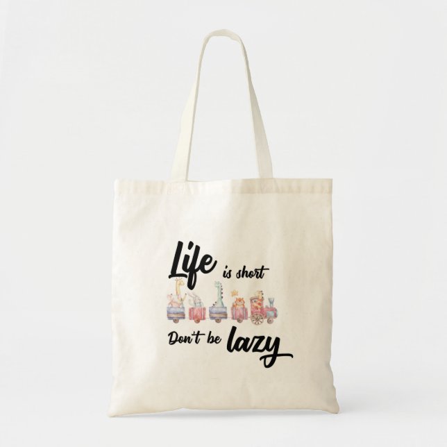 Design Embroidery Initial Canvas Tote Bag Tygkasse (Framsidan)