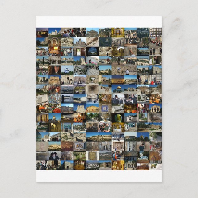 Design Exclusivo 100 Ansikte de Jerusalém Vykort (Framsida)