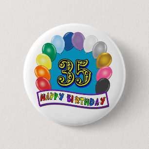 design för 35efödelsedagballonger knapp