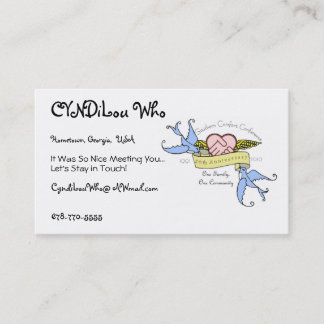 Design för årsdag för vänskapkortSCC Visitkort