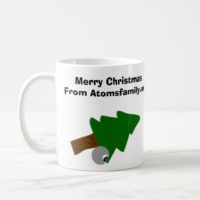 design för atomsjulkopp kaffemugg (Vänster)