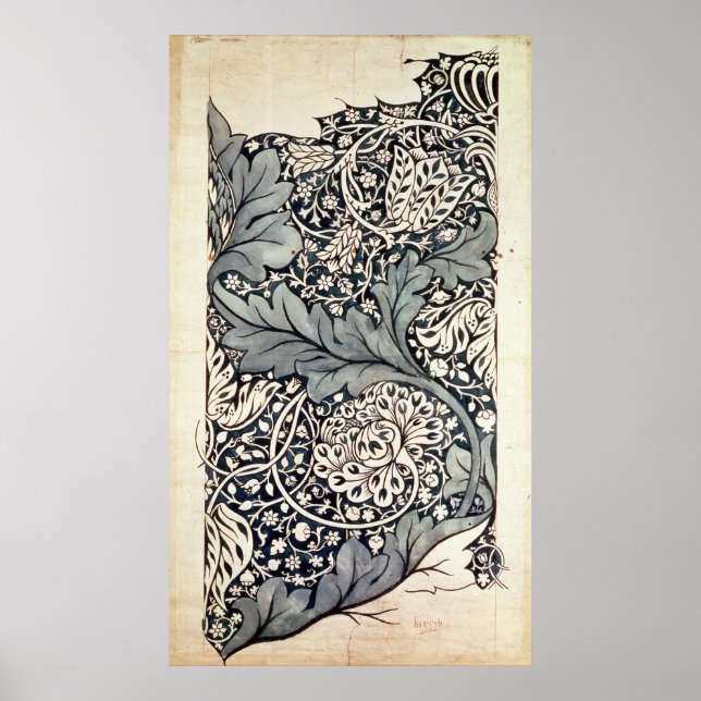 Design för Avon Chintz, 1886 Poster (Framsidan)