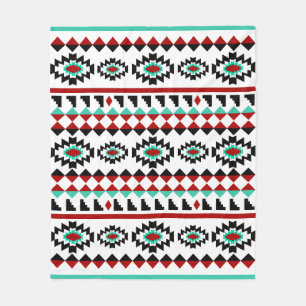 Design för Aztec indian för Southwest stam- Fleecefilt