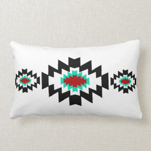 Design för Aztec indian för Southwest stam- Lumbarkudde