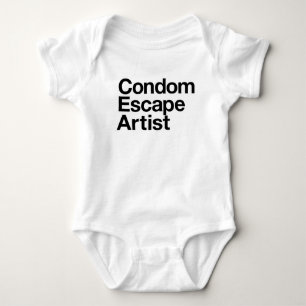 Design för baby för kondomflyktkonstnär t-shirt