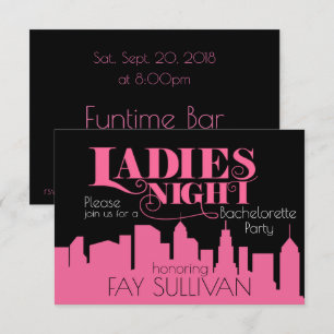 Design för Bachelorette partyinbjudan Inbjudningar