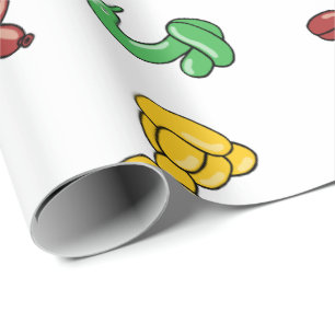 Design för ballongdjurparty presentpapper