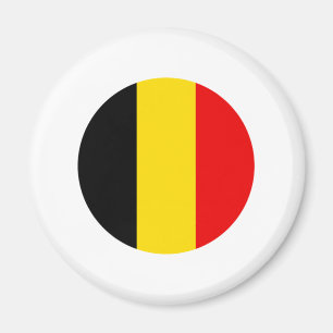 Design för Belgien rundaflagga Magnet