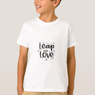 design för bilden av "Leap to Love". T Shirt