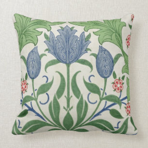 Design för blom- tapet kudde