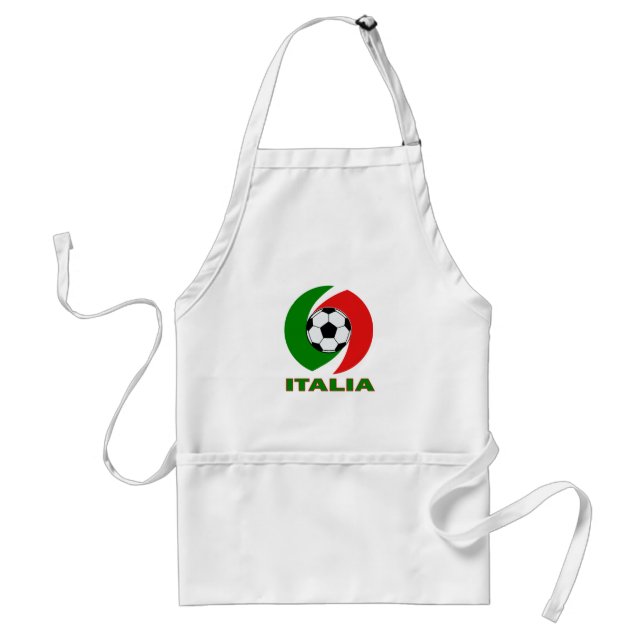Design för boll för Italia italienflagga Förkläde (Framsidan)