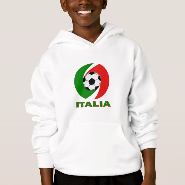 Design för boll för Italia italienflagga T Shirt (Framsida)