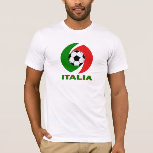 Design för boll för Italia italienflagga T-shirt