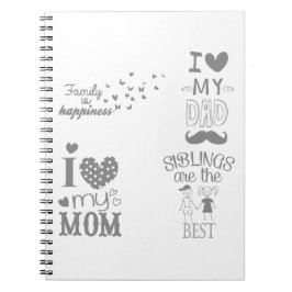 Design för branschinspirerade texttecken anteckningsbok