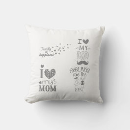 Design för branschinspirerade texttecken kudde