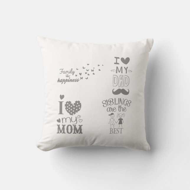 Design för branschinspirerade texttecken kudde (Framsida)