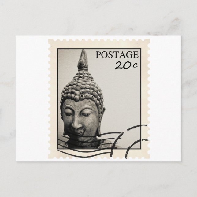 Design för Buddha portofrimärke Vykort (Framsida)