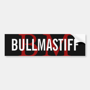 Design för Bullmastiff avelMonogram Bildekal