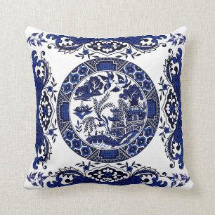 Design för china för klassikerblåttpil kudde