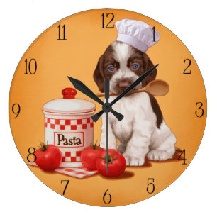 Design för cockerspanielSpanielkock Stor Klocka