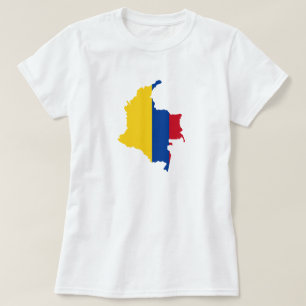 Design för Colombia landflagga T-shirt
