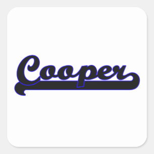 Design för Cooperklassikerjobb Fyrkantigt Klistermärke