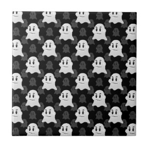 Design för Cute Ghost-blob Kakelplatta