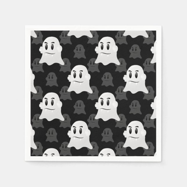 Design för Cute Ghost-blob Pappersservett (Framsidan)