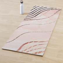 Design för Cute Girly Rosa Bohemian Ro Guld