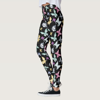 Design för Cute Pastel Butterfly Leggings